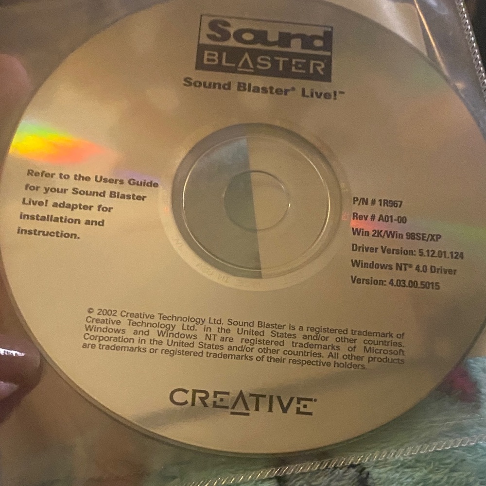 Sound Blaster Live! Installation CD - Gold